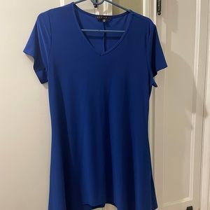 Tiana B. long blue shirt